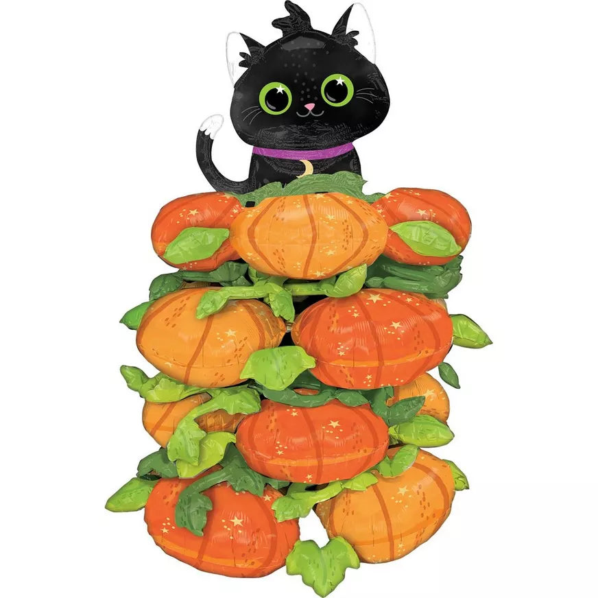 Pumpkin Cat Stacked Airloonz