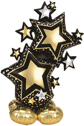 Black & Gold Star Airloonz